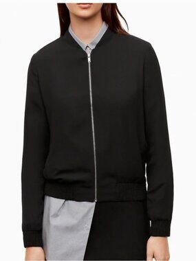 Aritzia Babaton Gilroy Black Bomber Jacket - sz S